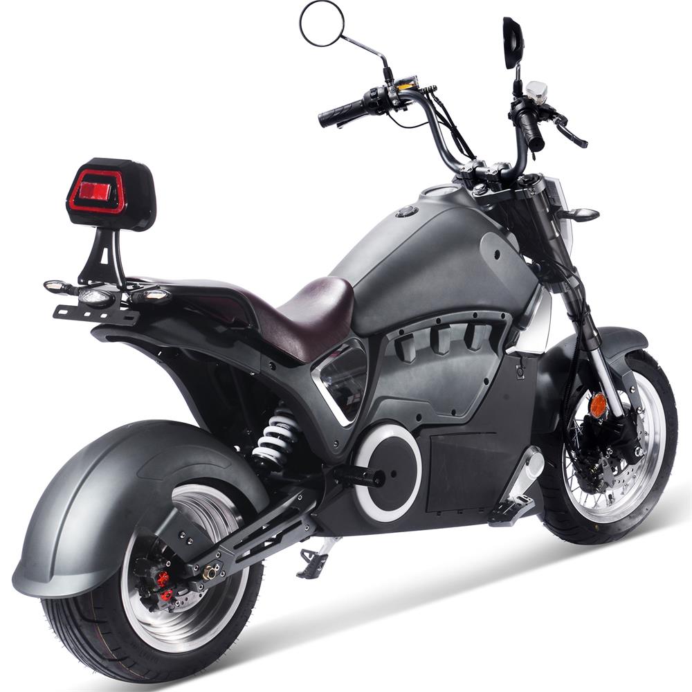 MotoTec - Typhoon 72v 30ah 3000w Lithium Electric Scooter Gray