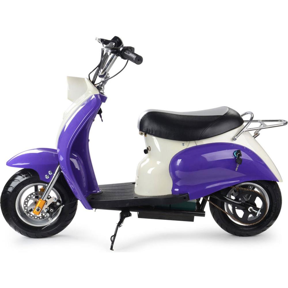 MotoTec - 24v Electric Moped Purple
