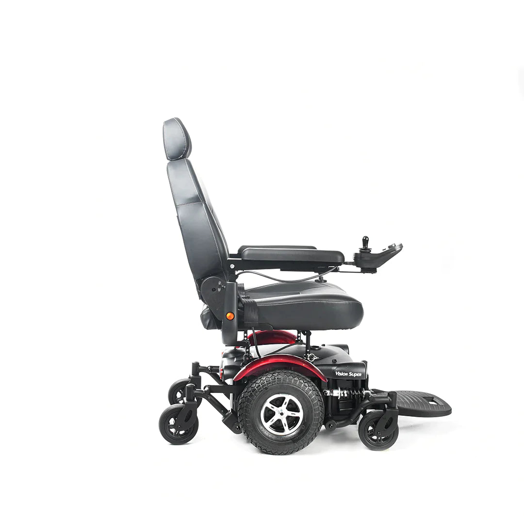 Merits - 18"-22" Vision Super w/ Rehab Seat Mid Wheel Bariatric Power Wheelchair P327 - Vision Super