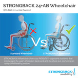 STRONGBACK Comfort : 24+AB Wheelchair