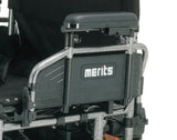 Merits - 24" Travel-Ease Heavy Duty Folding Power Wheelchair P184 - TRAVEL‐EASE 24