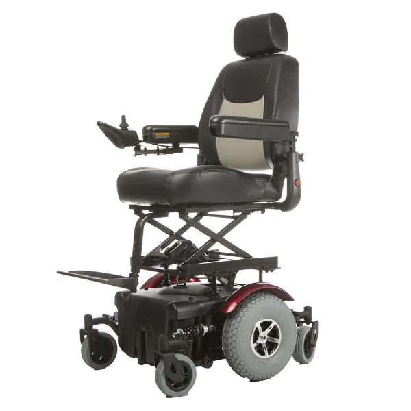 Merits - 22" Vision Super w/ Lift Mid Wheel Bariatric Power Wheelchair P327 - Vision Super