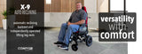 COMFYGO | X-9 Remote Controlled Electric Wheelchair, Automatic Reclining Backrest & Lifting Leg Rests | Range: Up To 17 Mile | X-9 Max