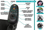 COMFYGO | X-9 Remote Controlled Electric Wheelchair, Automatic Reclining Backrest & Lifting Leg Rests | Range: Up To 17 Mile | X-9 Max