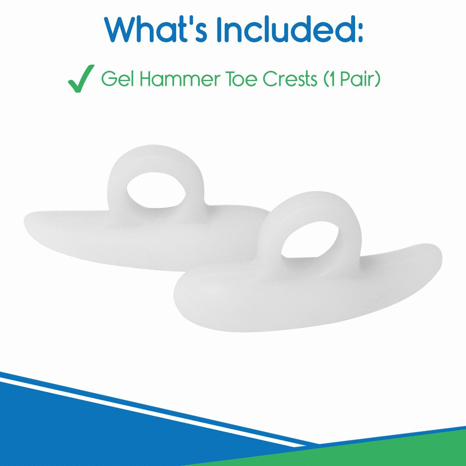 Vive Health - 2pc Soft Silicone Hammer Toe Splint