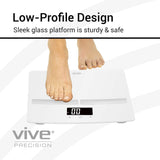 Vive Health -  Smart Body Fat Tempered Glass Scale with Smart App