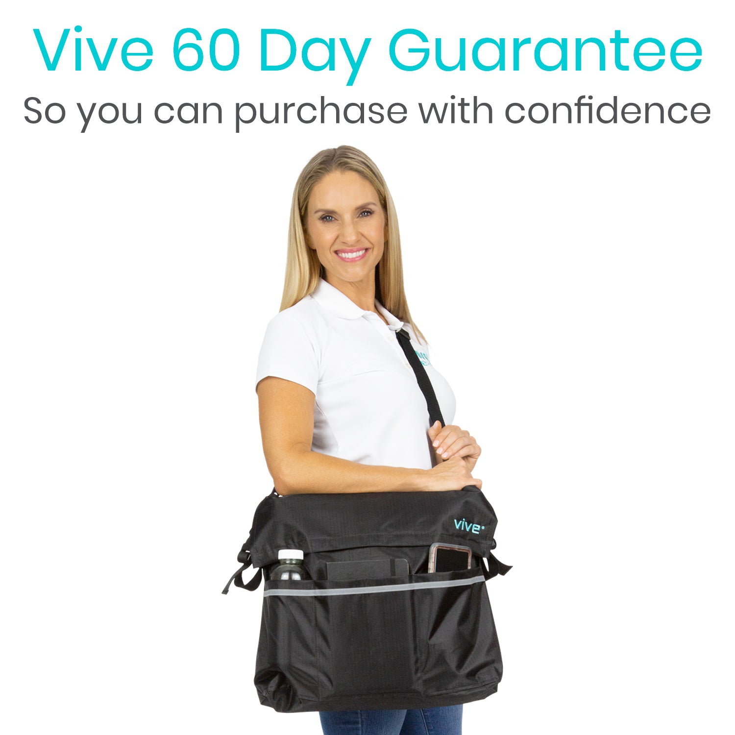 Vive Health - Waterproof Wheelchair Bag w/ Buckled Strap