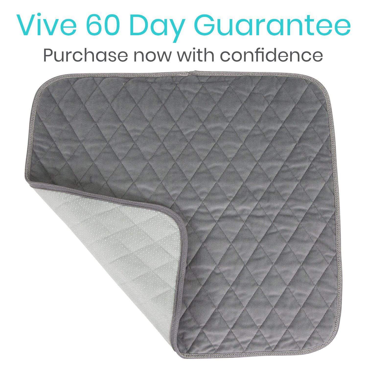 Vive Health - 16 oz Absorption, Chair Incontinence Pads, Waterproof Base, Brown