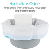 Vive Health - Commode Liners with Absorbent Pads, Universal Size, 24 Pack