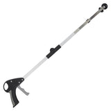 Vive Health - 32" Folding Suction Cup Reacher Brushed Aluminum, Trigger Grip