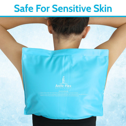 Vive Health - Ice Pack, Flexible Hot/Cold 11" x 14", Nontoxic with Elastic Strap