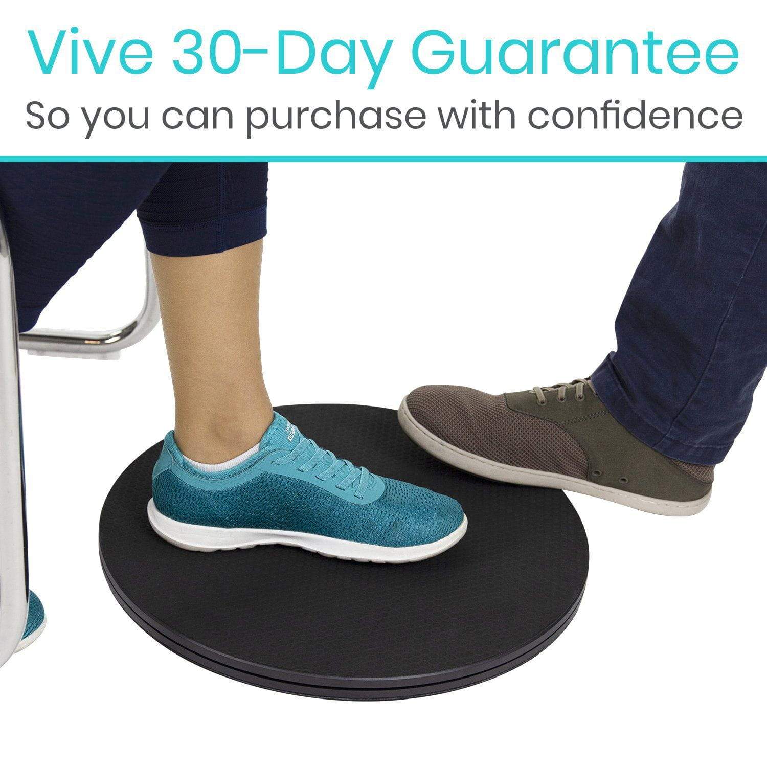 Vive Health - Nonslip Platform Transfer Disc with Steel Bearings, 360° Rotation, 350 lbs Capacity