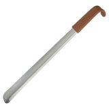 Vive Health - 16” Metal Shoe Horn, Stainless Steel with Leather Grip