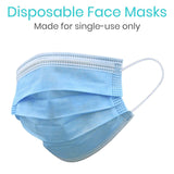Vive Health - 50pc Face Masks, Nonwoven, Latex-Free, Disposable, Bendable Nose Splint