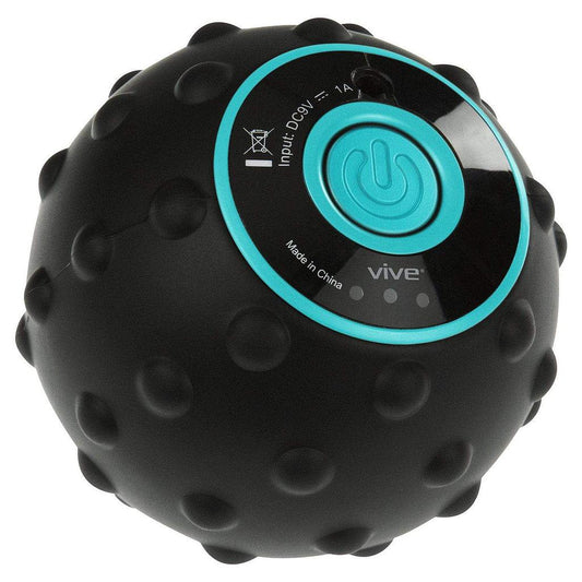 Vive Health - 3.5" Vibrating Massage Ball with Heat, Textured Silicone