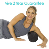 Vive Health - 18" Foam Roller, 5.75", HD Foam, Black