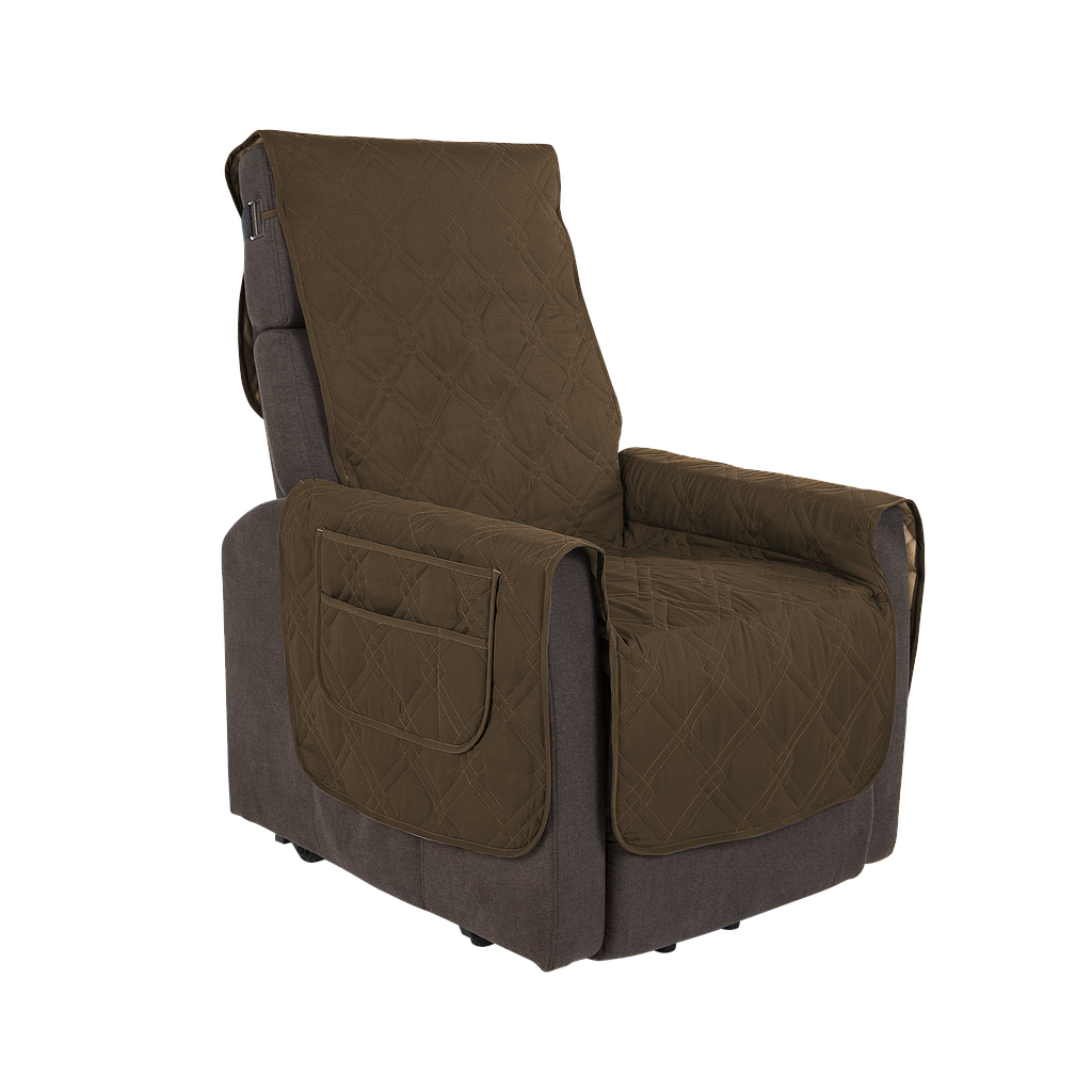 Vive Health - Full Chair Incontinence Cover, Waterproof 26" Seat, Armrest Flap with Pockets