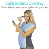 Vive Health - 6-pack, Adult Bibs, 30” x 18", Waterproof Lining, Machine Washable