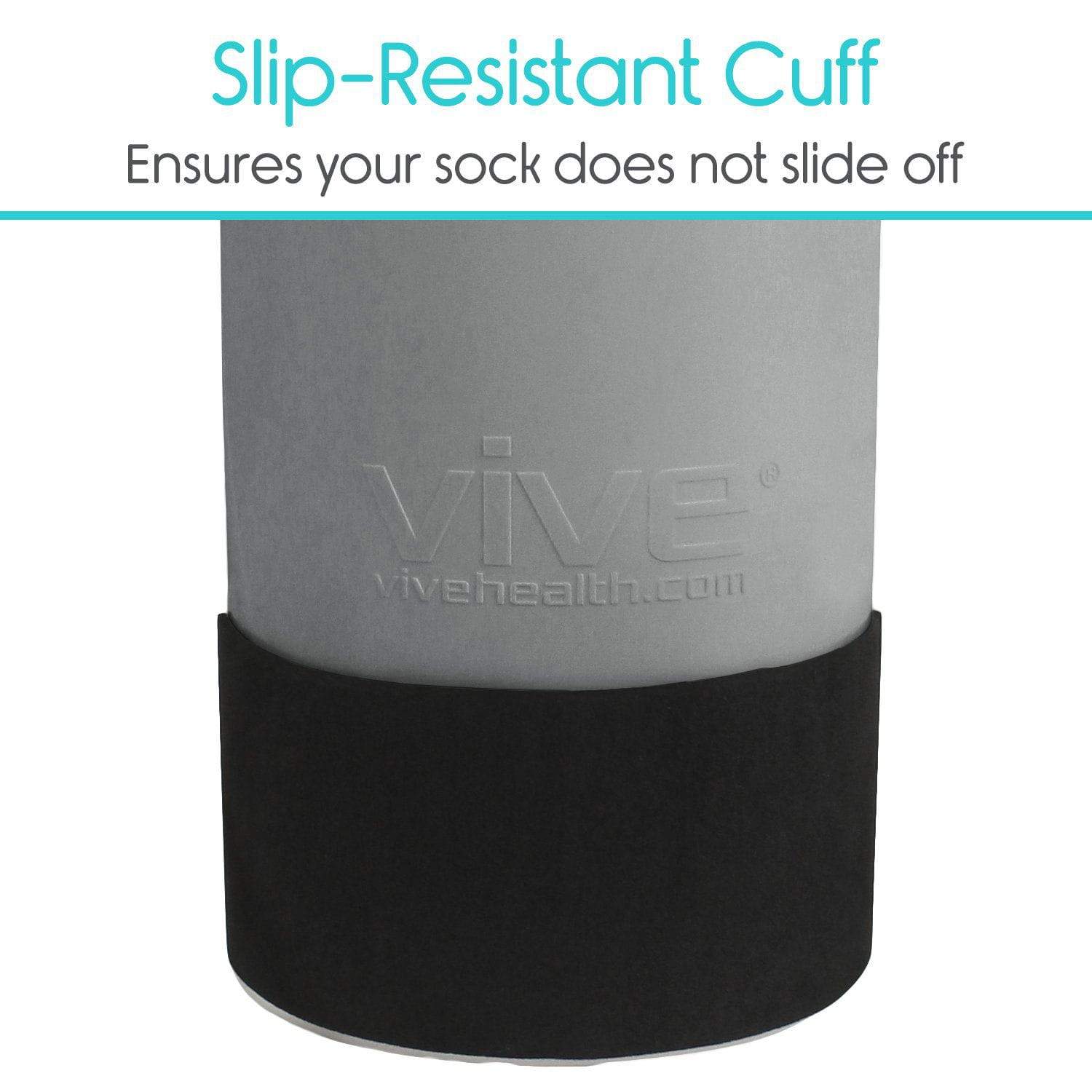 Vive Health - Sock Assist, 2-Piece 23" Shoe Horn, Sock Remover Tab