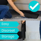 Vive Health - Single Step, 6.5" Folding Step Stool, 250 lbs Weight Capacity, Wide Base, Nonslip Platform