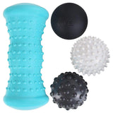 Vive Health - Pack of 4 Hot & Cold Massage Balls, Foot Roller, Smooth/Spike