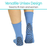 Vive Health -  Non-Slip Tube Socks, Unisex, Tread Dots, 6 Pairs, Black