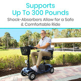 Vive Health - Midclass Mobility Scooter, 15.5M Range, Delta Tiller, 298lbs