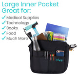Vive Health - 12" x 12" Waterproof Nylon Rollator Bag