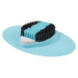 Vive Health - 13" X 9", Single Use, Foot Scrubber with Soft/Stiff Bristles and Pumice Stone, Grey