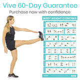 Vive Health - Bodyweight Workout Poster, Full Color, One-Sided, Laminated
