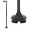 Vive Health - Carbon Fiber Standing Cane with Quad Tip, Derby Grip, Adjustable Height (31”-39.5"), 250 lbs Weight Capacity