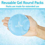 Vive Health - Round Hot/Cold Ice Packs, 4" Nontoxic Gel, Soft Cover