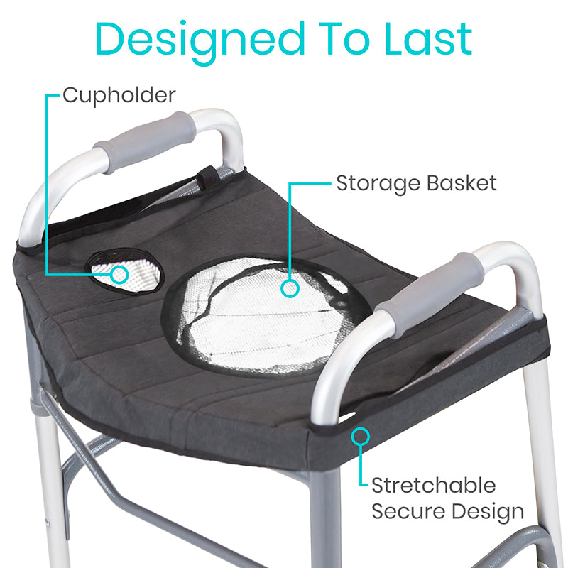 Vive Health - Walker Tray, Strong Foldable Design, Fits Standard Walkers