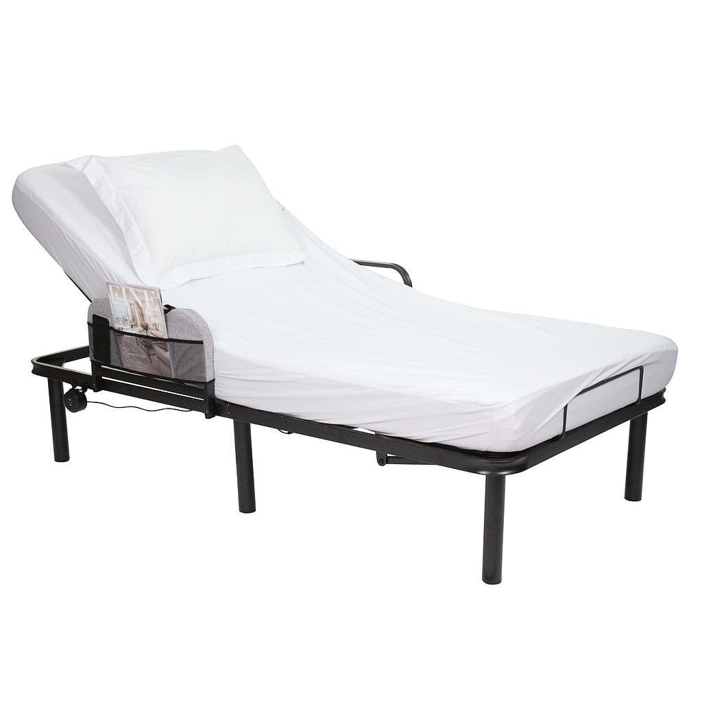 Vive Health - Electric Bed Frame, Dual Motors, Wireless Remote, USB Ports, Twin