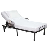 Vive Health - Electric Bed Frame, Dual Motors, Wireless Remote, USB Ports, Twin