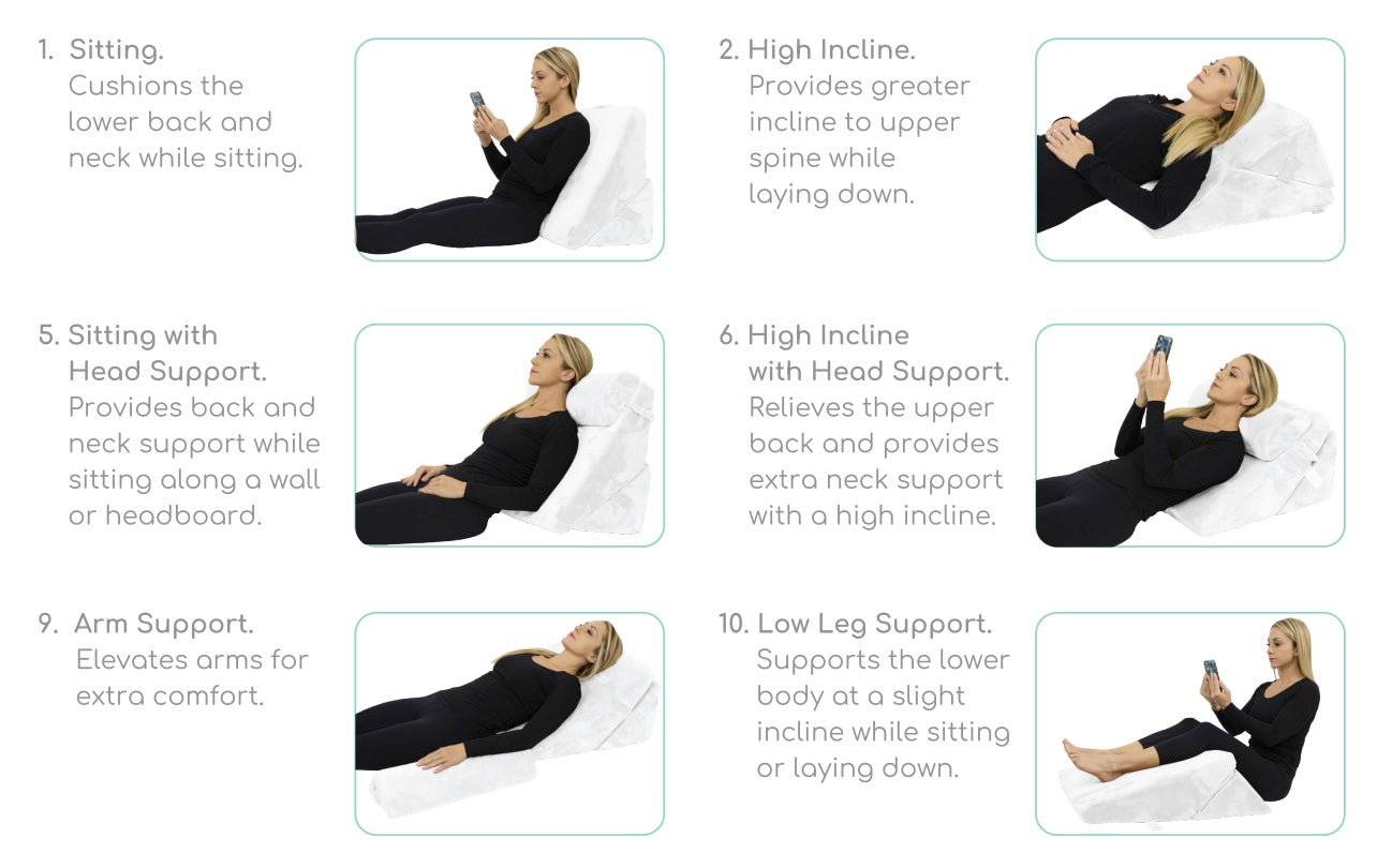 Vive Health -  Inflatable Bed Wedge Pillow