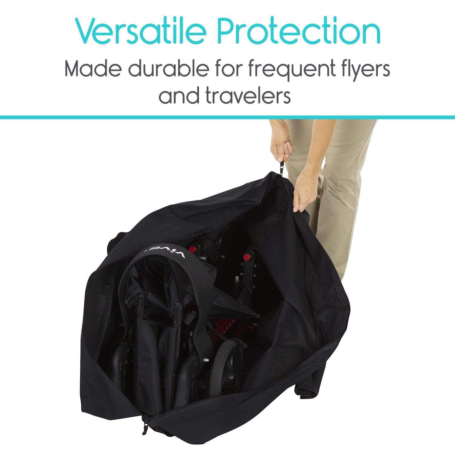 Vive Health - 4-Wheel, Rollator Travel Bag, 300 lbs Capacity