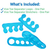 Vive Health - 4Pc Flexible Gel Toe Separators