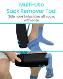 Vive Health - Sock Assist & Remover, Tapered Nonslip Ridges, Loop Handle