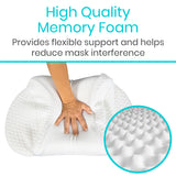 Vive Health - 20" x 13"  CPAP Memory Foam Pillow with Cutouts