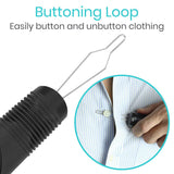 Vive Health - Button Hook w Zipper pull, Wire Loop