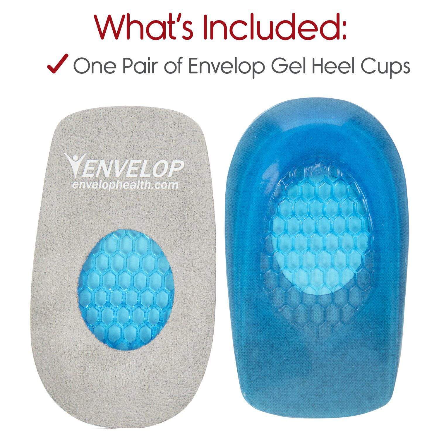 Vive Health -  Gel Heel Cups, Contoured Support