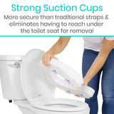 Vive Health - 2" Soft Foam Toilet Seat Cushion, Suction Cup