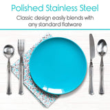 Vive Health - Weighted Utensil Set, Stainless Steel, Deep Spoons, 4pc - Weight Capacity 300lbs