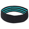 Vive Health - Fabric Resistance Bands with Nonslip Lining, 3 Levels, 3 Loops, and Carry Bag