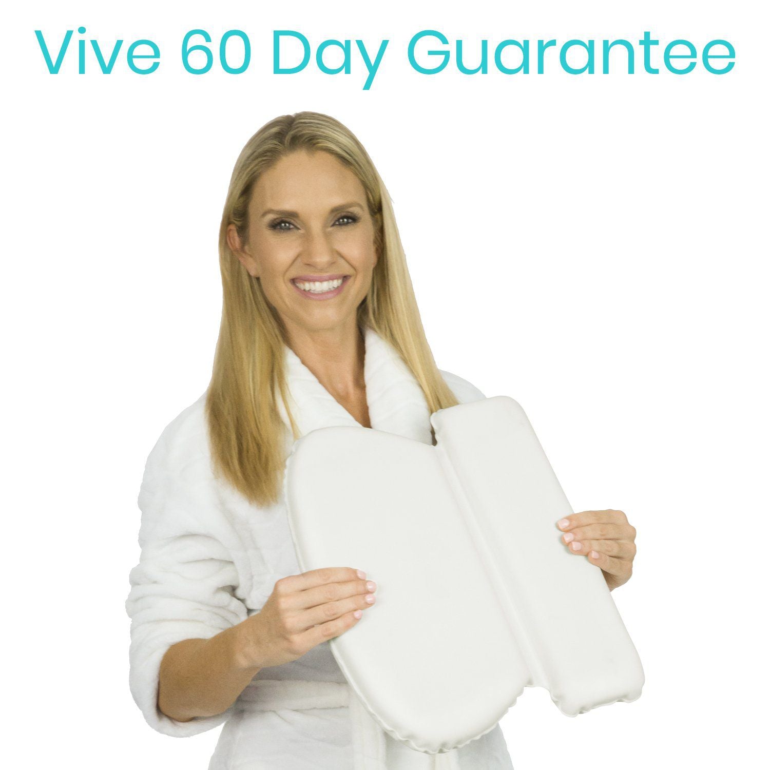 Vive Health - 2" Two Panel Spa Pillow with Suction Cup Base
