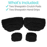 Vive Health - 3" Thick Sheepskin Crutch Pads