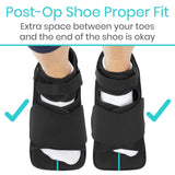 Vive Health - Offloading Post Op Shoe, Angled Rigid Sole, Wide Toe