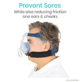 Vive Health - 5.5" CPAP Strap Covers, Washable Fleece, 4 Pairs