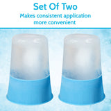 Vive Health - Ice Cup, Refillable 2-Piece with Spikes, 2 Pack - Supports up to 400 lbs